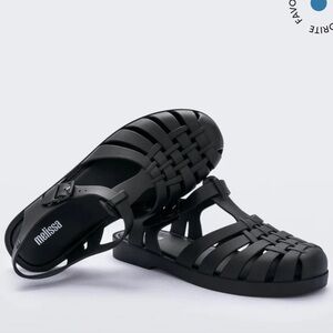 Melissa Possession Black Sandal Size 8